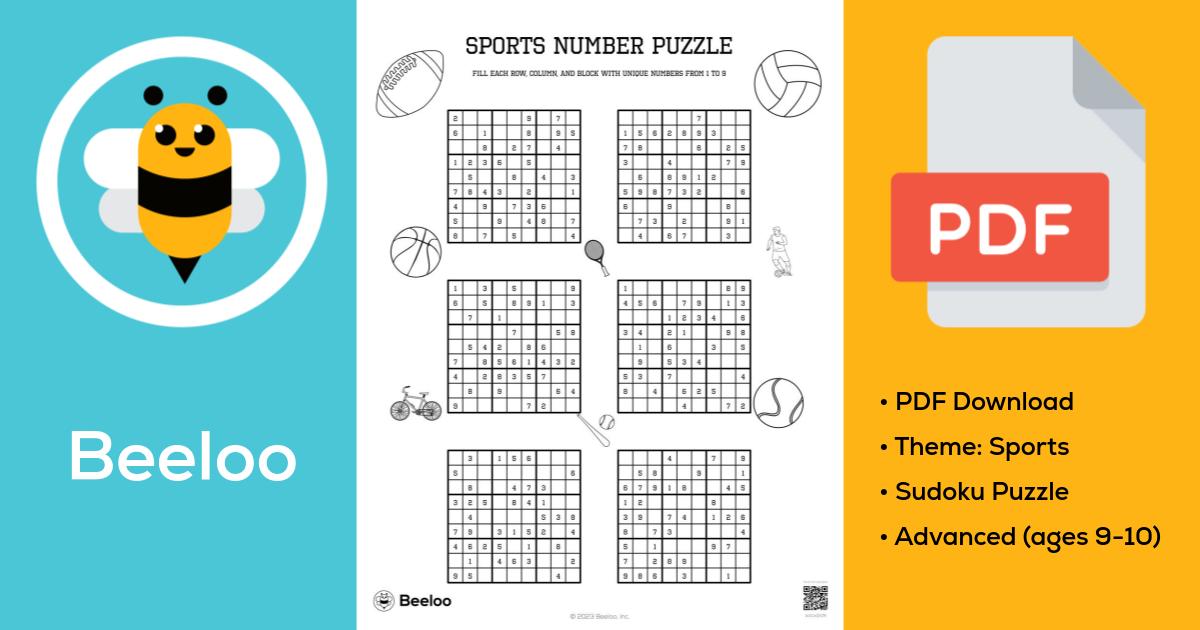 Thanksgiving sudoku beeloo printable crafts and activities for kids